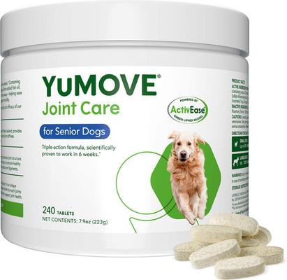 YuMOVE Mobility Hip & Joint Care Chewable Tablet Supplement for Senior Dogs, 240 count
