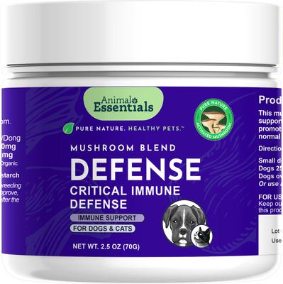 Mushroom Defense Cat & Dog Vitamin Supplement, 80-gm jar