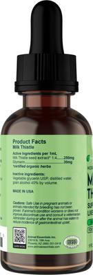 Milk Thistle Liquid Supplement for Dogs & Cats, 1-fl oz bottle