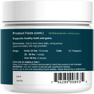 SeaDent Kelp & Enzymes Plaque & Tartar Control Dog Supplement, 2.5-oz bottle