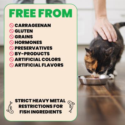 HQS Natural Trout & Tuna in Broth Grain-Free Canned Cat Food, 2.47-oz, case of 24