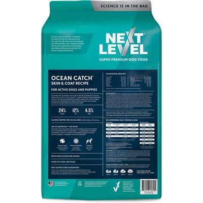 Alimento seco para perros adultos Ocean Catch sin gluten, mariscos y pescado, bolsa de 40 lb