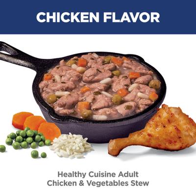 Adult Healthy Cuisine Chicken & Vegetables Stew Wet Dog Food, 2.8-oz pouch, case of 24