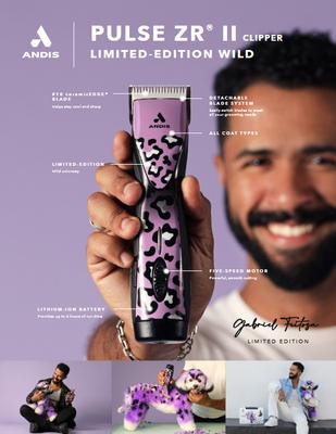 Pulse ZR II 5-Speed Detachable Blade with Removable Lithium Ion Battery Dog Cordless Clipper Kit, Wild