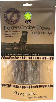 Herders Choice Natural Lamb Gullet Air-Dried Dog Chews, 3.5-oz bag