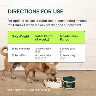 Advanced Hip & Joint Supplement with Glucosamine & Chondroitin Bundle for Small & Medium Breed Dogs, 60 count & Large Breed Dogs, 30 count