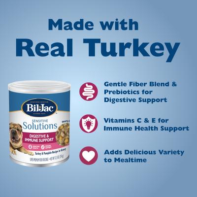 Sensitive Solutions Turkey & Pumpkin Wet Dog Food, 12.5-oz can, case of 12