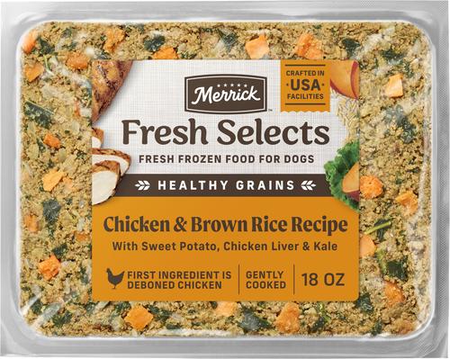 Fresh Selects Frozen Chicken & Brown Rice Dog Food, 378-oz bundle