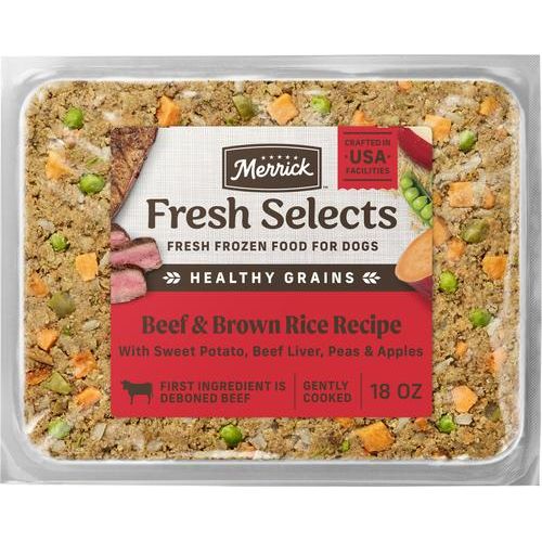 Alimento para perros Fresh Selects con pollo congelado y arroz integral, paquete de 378 oz