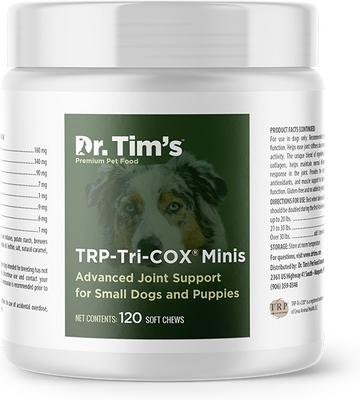 TRP-Tri-COX Minis Small Breed & Puppy Joint Support Dog Supplement, 120 count