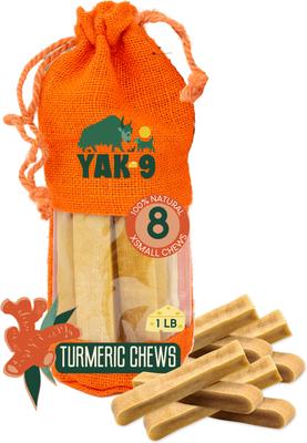 Turmeric Yak Chew Dog Treats, 4 count, Small