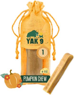 Pumpkin Yak Chew Dog Treat, Medium, 3 count
