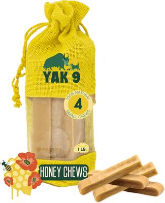 Honey Yak Chew Dog Treats, 4 count, Small