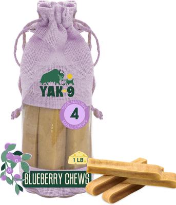 Blueberry Yak Chew Dog Treat, Small, 4 count