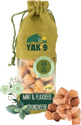 CrunCheese - Galletas crujientes para perros con sabor a linaza natural, bolsa de 0,37 lb