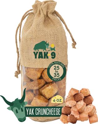 CrunCheese Natural 100% Yak Flavored Crunchy Dog Treats, 0.37-lb bag