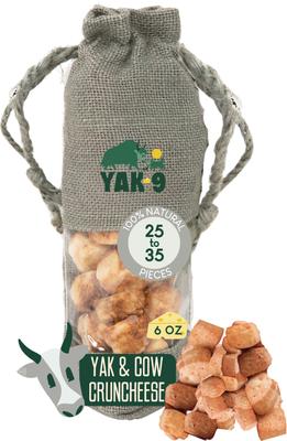 CrunCheese - Galletas crujientes para perros con sabor natural a yak y vaca (bolsa de 0,37 lb)