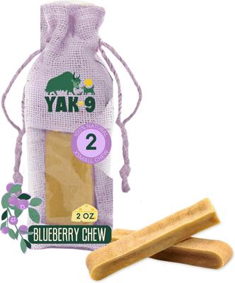 Blueberry Yak Chew Dog Treats, X-Small, 2 count