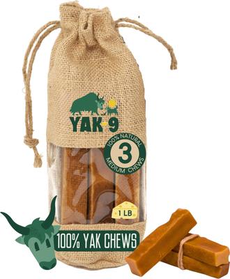 Yak Milk Chew Dog Treats, 3 count, Medium