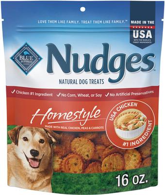 Nudges Homestyle Real Chicken Dog Treats, 16-oz bag