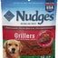 Bundle: Blue Buffalo Health Bars Baked with Bacon, Egg & Cheese + Nudges Grillers Steak Natural Dog Treats