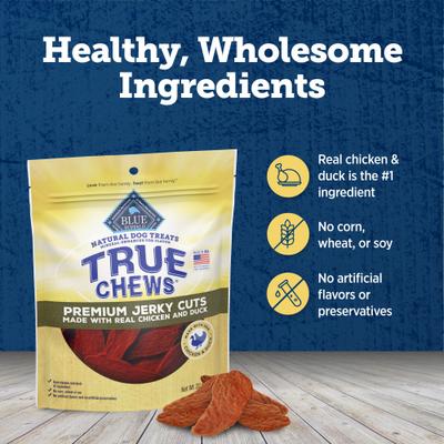 True Chews Premium Jerky Cuts Natural Chicken & Duck Dog Treats, 22-oz bag