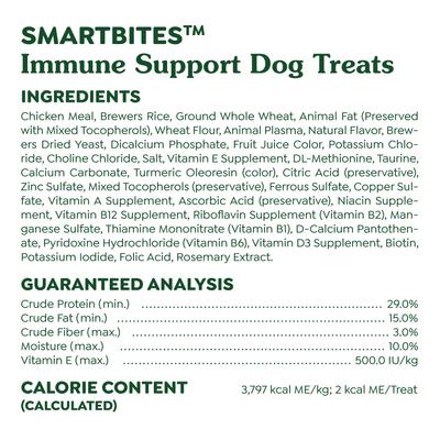 Smartbites - Premios crujientes y suaves para perros con sabor a pollo y apoyo inmunitario, bolsa de 28 oz
