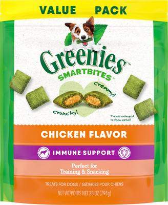 Smartbites Immune Support Chicken Flavor Crunchy & Soft Dog Treats, 28-oz pouch