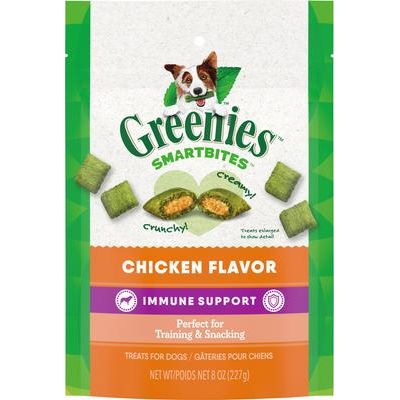 Smartbites - Premios crujientes y suaves para perros con sabor a pollo y apoyo inmunitario, bolsa de 28 oz