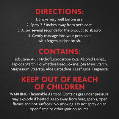 Fresh & Clean Dry Dog Shampoo, Scented, 7-fl oz bottle