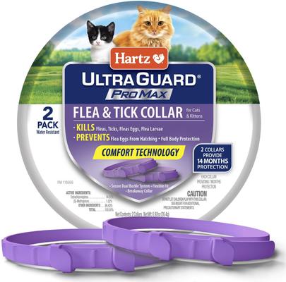 UltraGuard ProMax Flea & Tick Cat Collar, Purple, 2 count