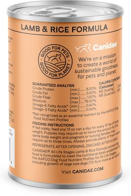 Bundle: CANIDAE Lamb & Rice Formula + Chicken & Rice Formula Canned Dog Food