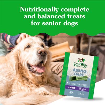 Aging Care Natural Large Dental Dog Treats, 17 count