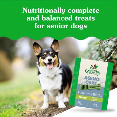 Golosinas dentales naturales para perros Senior, 96 unidades