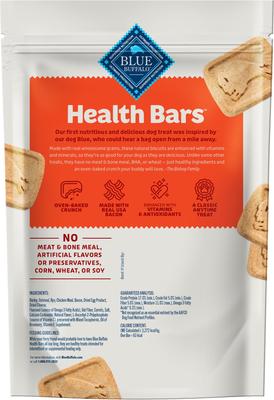 Bundle: Blue Buffalo Health Bars Baked with Bacon, Egg & Cheese + Nudges Grillers Steak Natural Dog Treats