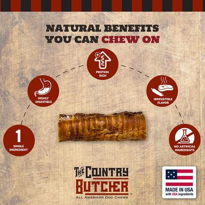 Beef Trachea Tubes Dog Treats, 6-in, 2 count