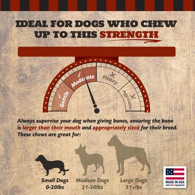 Beef Rib Bone Natural Dog Treats, Small, 8 count