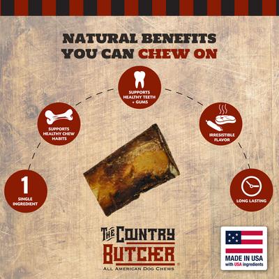 Beef Rib Bone Natural Dog Treats, Small, 8 count