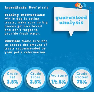 Odor Free 4-inch Beef Bully Stick Ring Dog Chews, 8 count