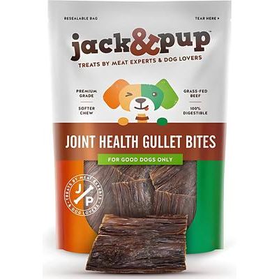 Bocados masticables para perros Joint Health Beef Gullet Bites, bolsa de 16 oz