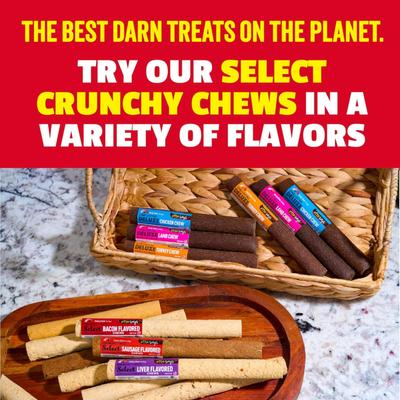 7" Select Hide-Free Bacon Recipe Crunchy Dog Chews