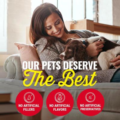 Masticables crujientes para perros con receta de tocino sin piel de 7"