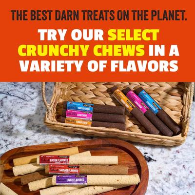 7" Select Hide-Free Sausage Recipe Crunchy Dog Chews