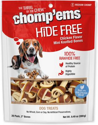 7"Hide-Free Chicken Rolls Dog Treats, 2 count