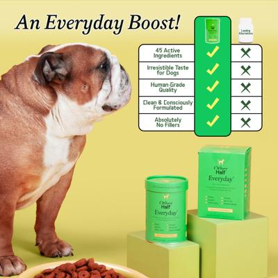 Everyday Multivitamin Bacon & Pumpkin Flavored Powder Supplement for Dogs, 60 scoops