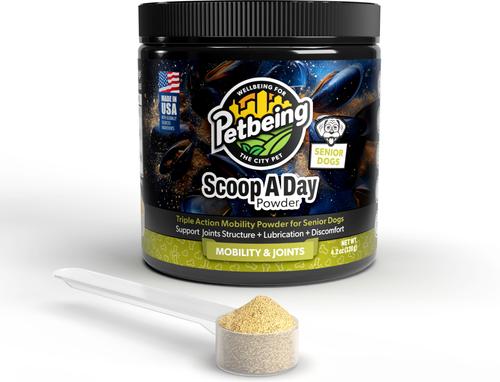 Scoop-A-Day Mobility, Muscle & Joint Support Powder Supplement for Senior Dogs, 4.2-oz bottle