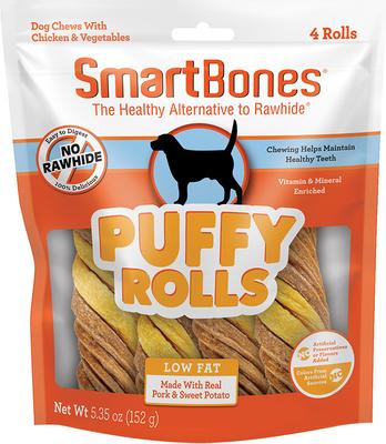 Puffy Rolls Dog Chews, 4 count