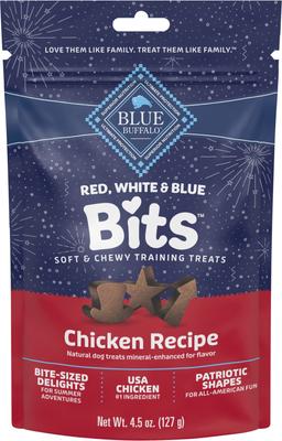 Red White & Blue Bits Chicken Soft Moist Dog Treats, 4.5-oz bag