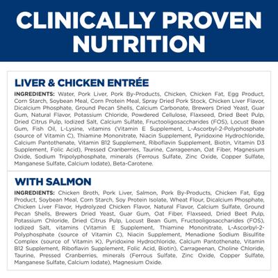 Kitten Liver & Chicken & Savory Salmon Variety Pack Wet Cat Food, 2.9-oz can, case of 12