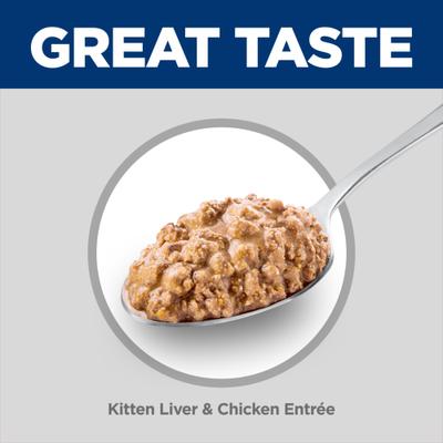Kitten Liver & Chicken Entree Wet Cat Food, 2.9-oz can, case of 24